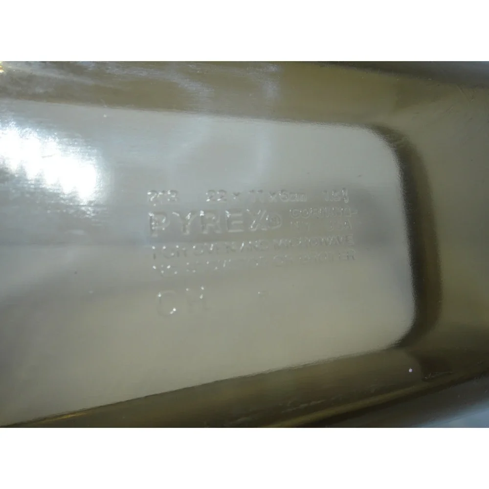 Pyrex Visions Amber Brown Glass Loaf Pan 1.5L Rectangular Baking Dish #213 VTG